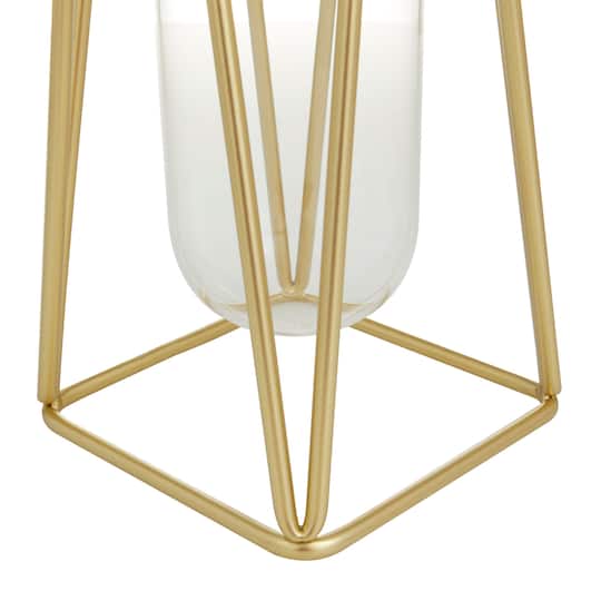 CosmoLiving by Cosmopolitan 9" Gold Modern Iron Vase Set